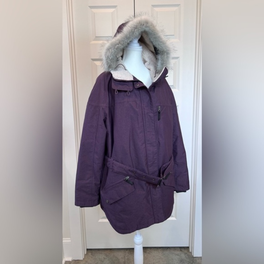 Women’s Carson Pass II Parka, Waterproof, Omni-heat, Winter Coat, Purple, Sz 2x